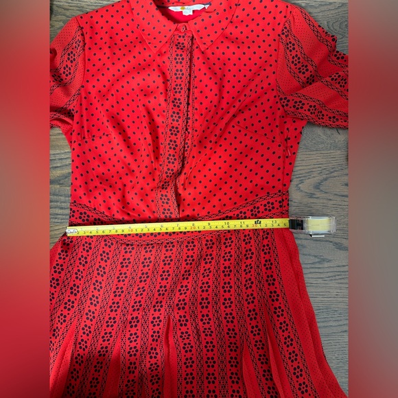 Boden Clemency Retro Shirt Dress in post box red. Long sleeve. 4R. Like new! - Picture 8 of 8